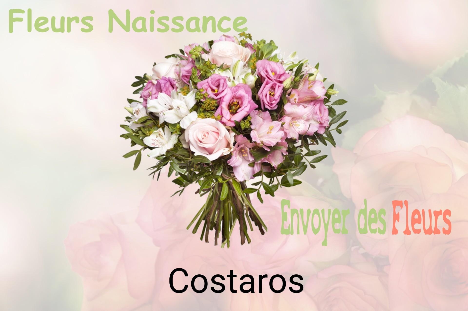Bouquet de fleurs de naissance livré à Costaros